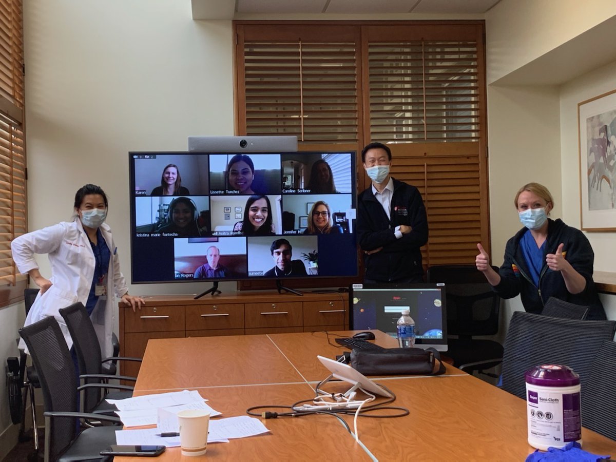 ACHD weekly team meeting: Zoom edition - Complete with gloves, masks, disinfecting wipes and a hard working team!