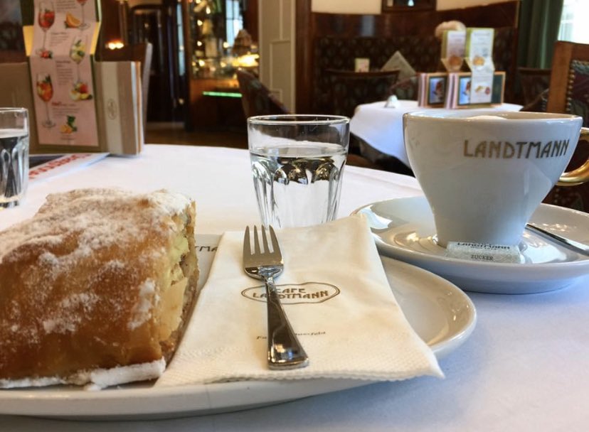 I love coffee and beautiful coffee shops, but das Wiener kaffeehaus culture is the world’s best! I’ve spent hours catching up with friends, planning itineraries and enjoying my usual melange. Some favorites: Hawelka, Central, Palmenhaus and Landtmann. Worth the trip to Vienna!