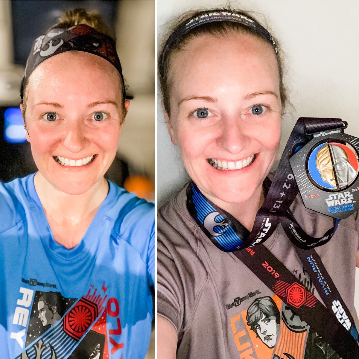 HeatherRuns13_1's tweet photo. Ran my #starwarshalfmarathon broken up into two runs (morn/night) to fit my schedule + moved my days by 1 so today would  count for my @Orangemud team mileage for our virtual race across the states! https://t.co/a2pa7aoTJL

#trdfunrun #teamsparkle #oisellevolée #ShokzStar https://t.co/S3yyPIqUik
