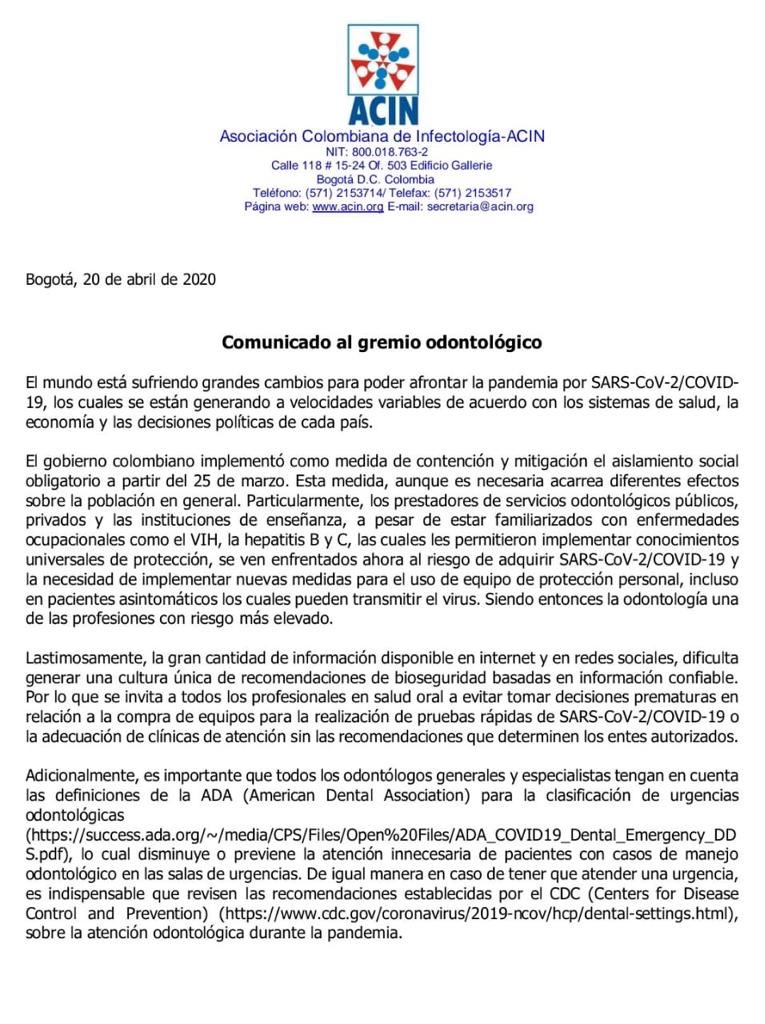 EnIteran's tweet image. 📌 Comunicado al gremio Odontológico ..
. Post : ACIN Nacional .
#quedateencasa 🏡
. Con gusto resolvemos tus inquietudes 📝. Dale Like 👍🏻 y Síguenos en Redes 📍
iteran.co
Contacto 📲 .+573013051861
calidad@iteran.co . 
#iterangestionencalidad #habilitacionesensalud