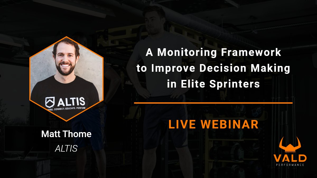 VALDPerformance's tweet image. Matt Thome joins the Online Workshop Series for a LIVE webinar

➡️ AEST 7.00am - Fri, April 24 
➡️ BST 10.00pm - Thurs, April 23
➡️ PDT 2.00pm | EDT 5.00pm - Thurs, April 23

Register via the Workshop page, or by signing up:
➡️ win.valdperformance.com/register-onlin…