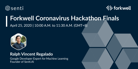 senti_ph's tweet photo. BE PREPARED TO HAVE A WINNER! 🏆 

The #ForkwellHackathon competition will be coming to an end this Saturday, April 25. Two weeks of creating datasets and algorithms to combat the #COVID19 virus. 

Visit https://t.co/VDnYPip2Jh to watch this exciting event! https://t.co/nTWziiTuxG
