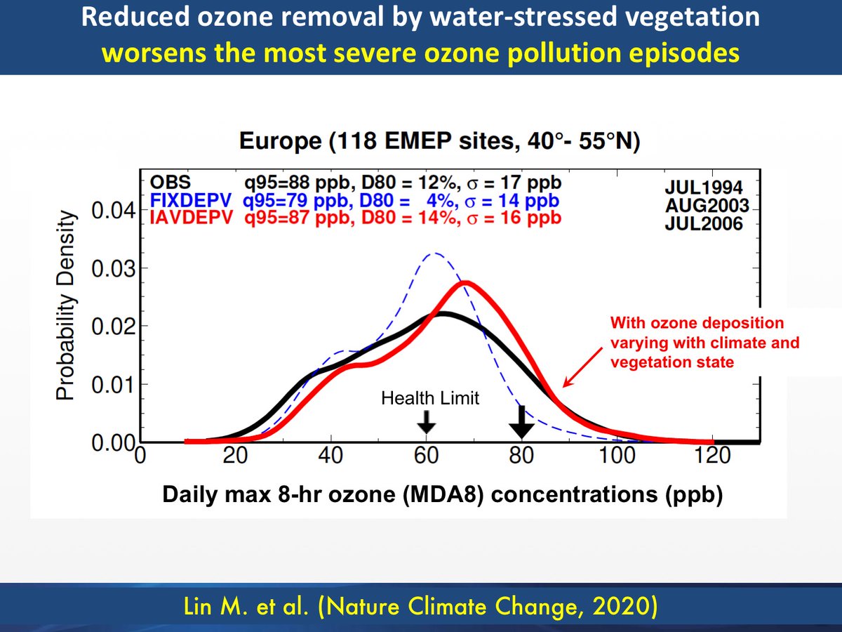 Meiyun_Lin's tweet photo. My latest research on how water-stressed vegetation can exacerbate ozone air pollution in Europe has just been published with @SpringerNature in @NatureClimate. Read here: https://t.co/XsigVfHlzT https://t.co/xDQgruQt57