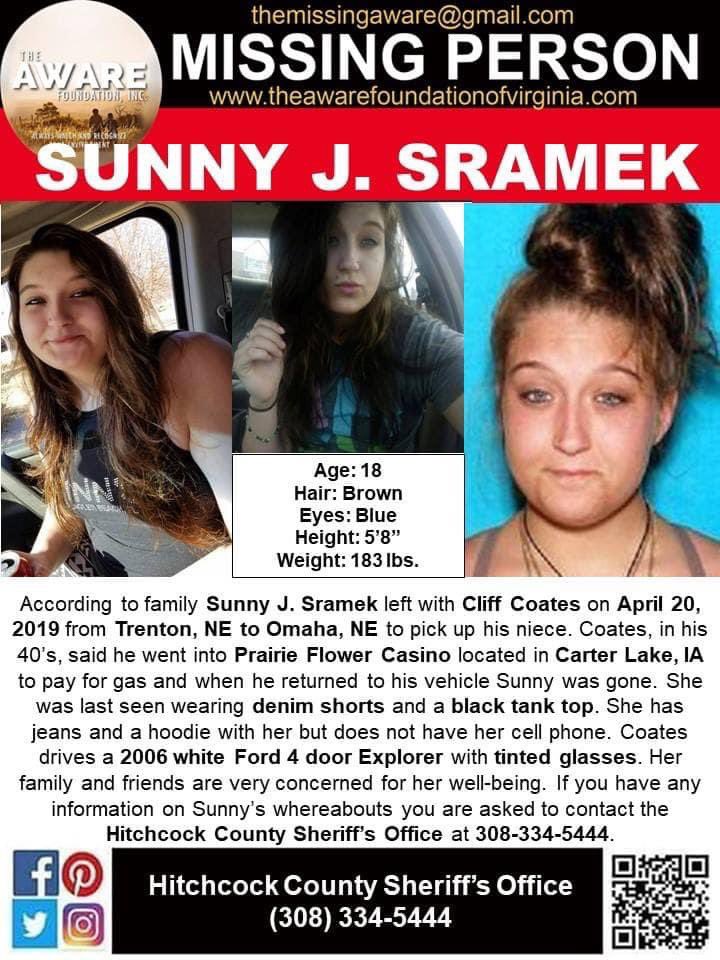 PIFortheMissing's tweet photo. 🗓On This Date🗓Sunny Sramek vanished on April 20, 2019, from Trenton, Nebraska. She is 5'7, 183 pounds with brown hair, blue eyes.
Anyone with info should contact the FBI Omaha Division at 402-493-8688
#missingperson #missinginnebraska #unsolved
More: https://t.co/5onuWdTSsL https://t.co/qd8XBU2zA5