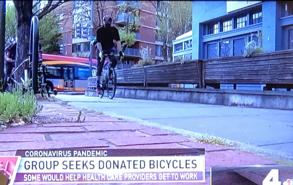 More great coverage of #BikeMatchDC courtesy of @nbcwashington and @jackiebensen. Thanks to @bikesftworld for helping us get bikes in the hands of #EssentialWorkers. Have a bike you’d like to donate? wonkpolicy.com/BikeMatchDC #bikeDC #bikeVA #bikeMD #MutualAid #PayItForward