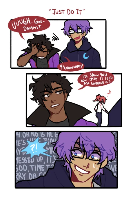 Hello being productive during this trying time is hard but I do have a backlog of stuff I'm going to try posting over the next few days!! Have a dumb comic,

Also TY commissioners for being patient, I'll try to send an update of stuff sometime before the weekend, ? 