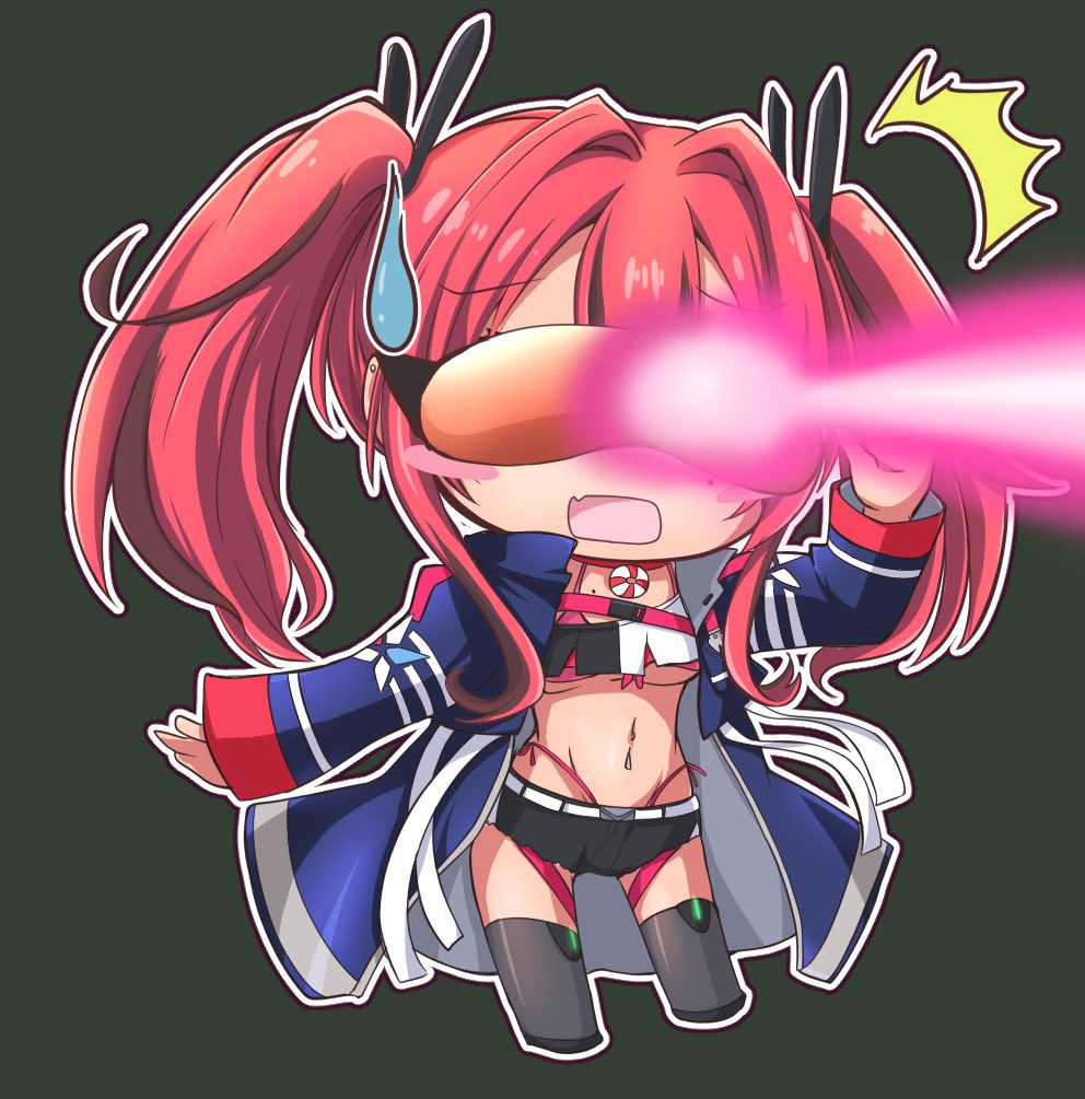 ブレマートン(アズールレーン) 「ブレマートンさんはいけてるかわいい 差分はバイザーなし、バイザー装着、そしてなん」|Geo＠FANBOXはじめましたのイラスト