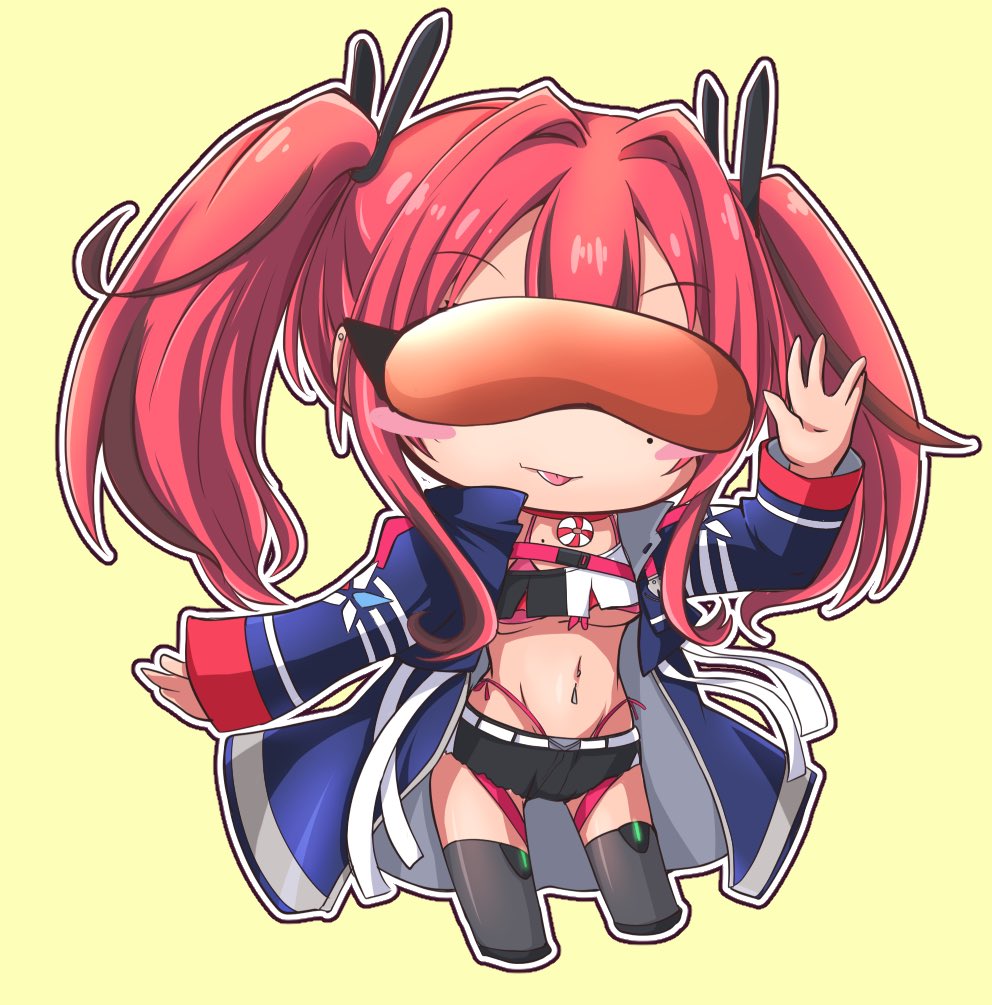 ブレマートン(アズールレーン) 「ブレマートンさんはいけてるかわいい 差分はバイザーなし、バイザー装着、そしてなん」|Geo＠FANBOXはじめましたのイラスト