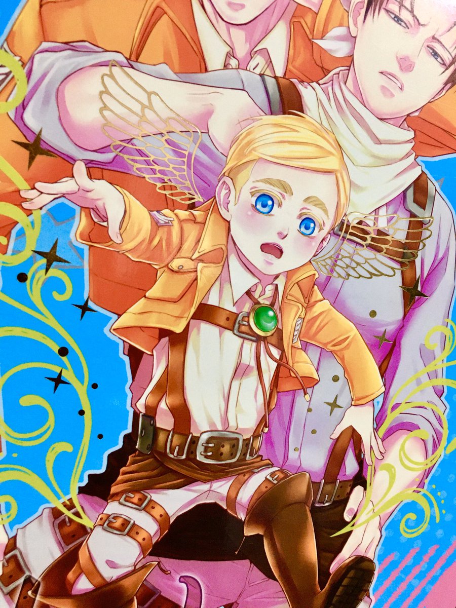 ⑤幼児化本。羽とキラキラを金箔押し。KP50%。表23印刷は初体験✨
⑥隠居本。表紙はミランダ使用ってだけですが、口絵で巻頭カラー風をやってみた。楽しかった🥰 