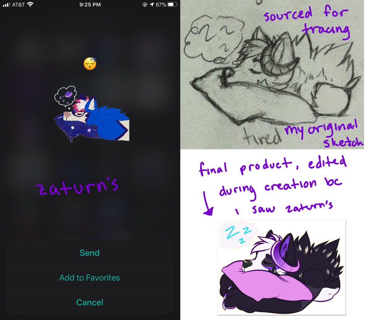 for starters, they follow my WIP art channel (  https://t.me/victorcabellaartprogress ) and i post sketches. two tracings were sourced from my sketches i only post there, discord, and trello.