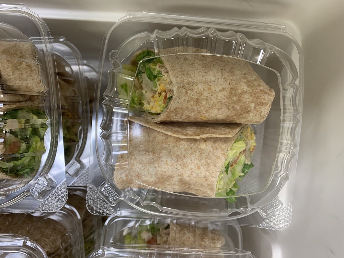 BarbAlstro130's tweet photo. Hey 437 tomorrow’s grab and go meal is our delicious Chipotle Chicken Wrap. Come and see us! #wrkitchen #schoollunch #wemissyou https://t.co/aEQiR1GVZD