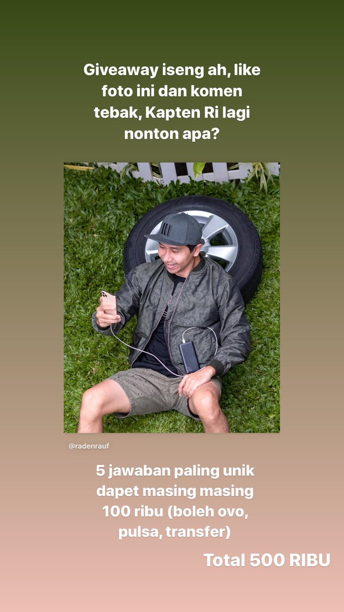 Gua lagi Giveaway iseng tuh, ada total 500 ribu.

Silakan meluncur ke postingan ini, nih linknya gua kasih:
instagram.com/p/B_OjIIkFIAP/…