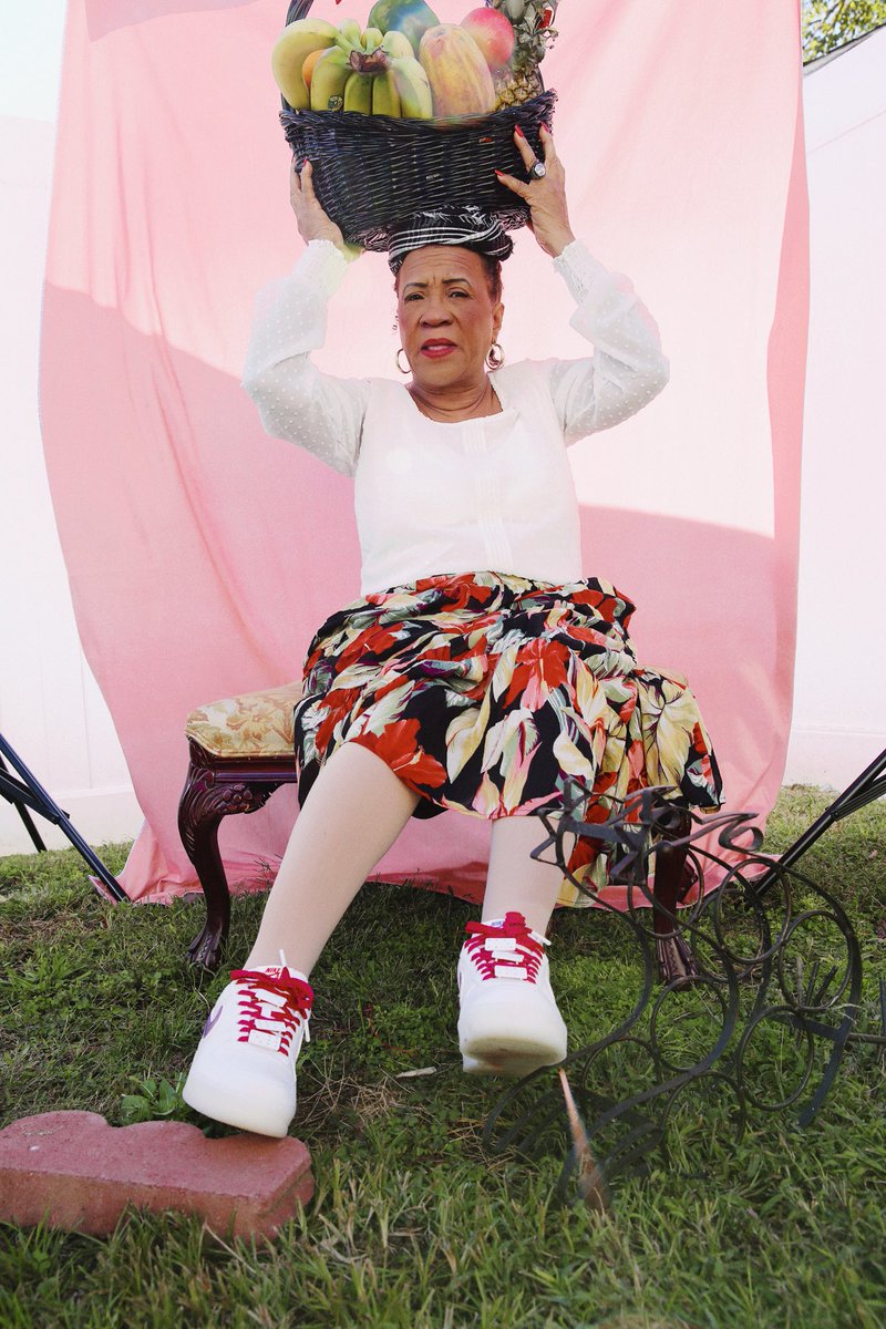JVELOZZ's tweet image. My grandma always tells me how she wish had images of herself growing up in Dominican Republic. I believe it’s my duty to just flood her with images every moment I get! That’s another reason I chose to shoot her for my @Nike campaign in 2018.