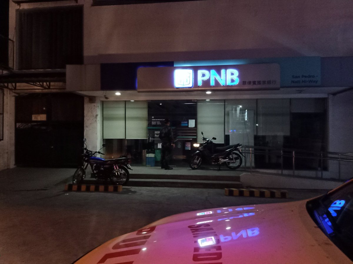BANK VISITATION/INSPECTION On April 21, 2020 as of 1:30 AM Pat Renan Perez  and Pat Jack Anthony Villena, Mobile Patroller (007) under the supervision  of PLTCOL ZERIC L SORIANO, OIC conducted Bank