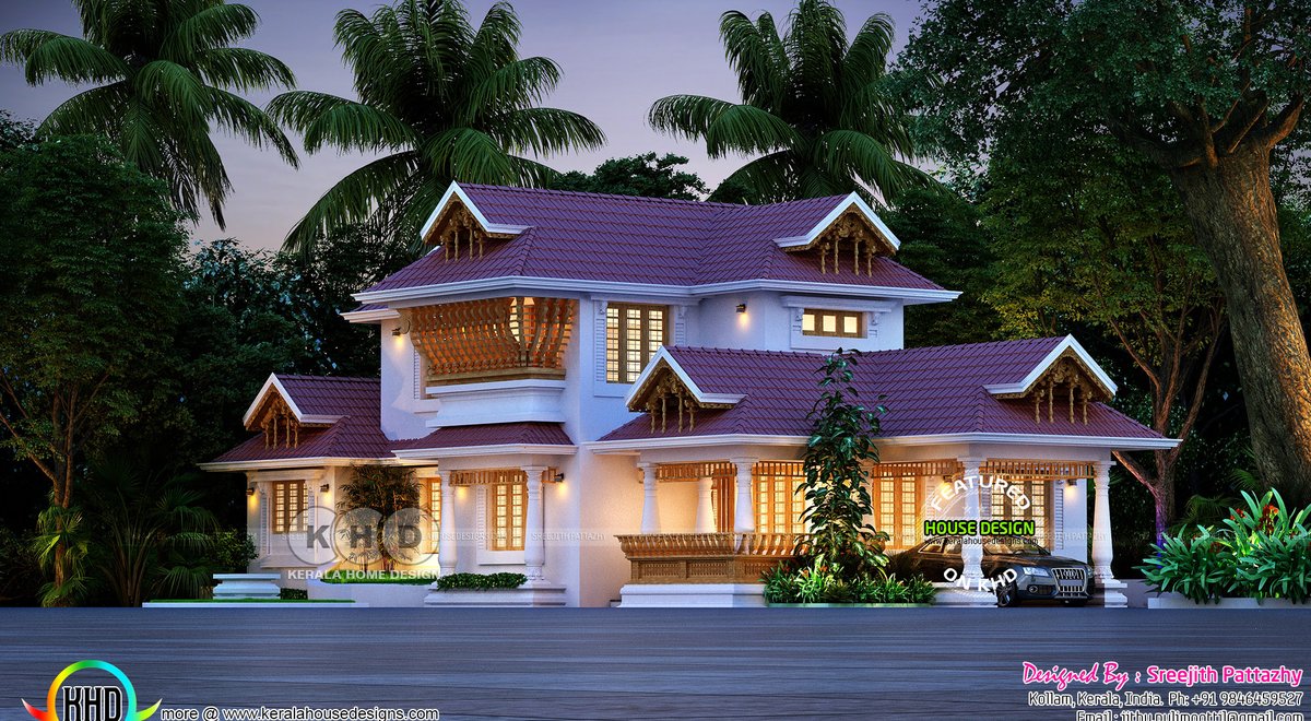 Kerala Traditional Home With Plan Kerala House Design Kerala Traditional House Village House Design