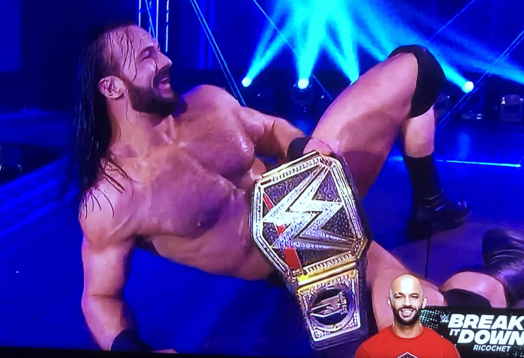 Drew McIntyre Recreates Shawn Michaels' Iconic Playgirl Photoshoot On ...