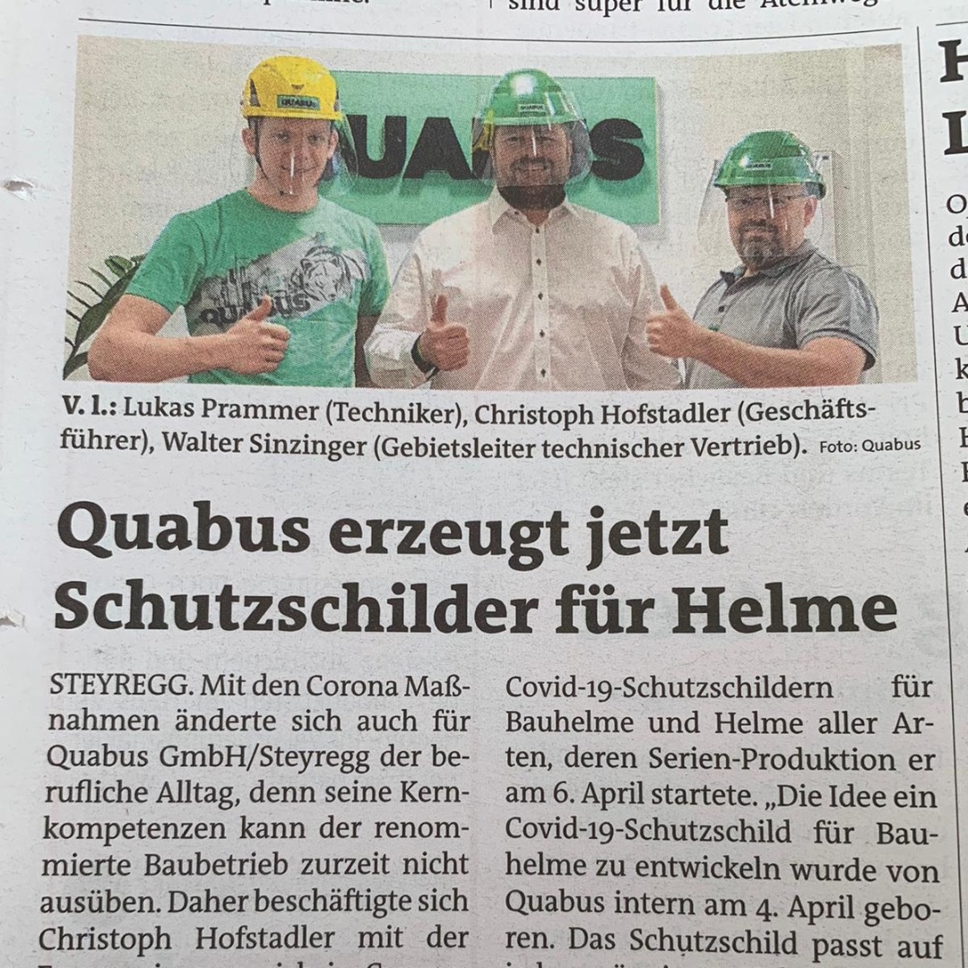 In der aktuellen Ausgabe der OÖNachrichten wird über die #QUABUS #Schutzmaßnahmen gegen #Covid19 berichtet. 
#bestteam #motivation #gemeinsamschaffenwiralles #gegencovid

ow.ly/UmJq50zjNFU