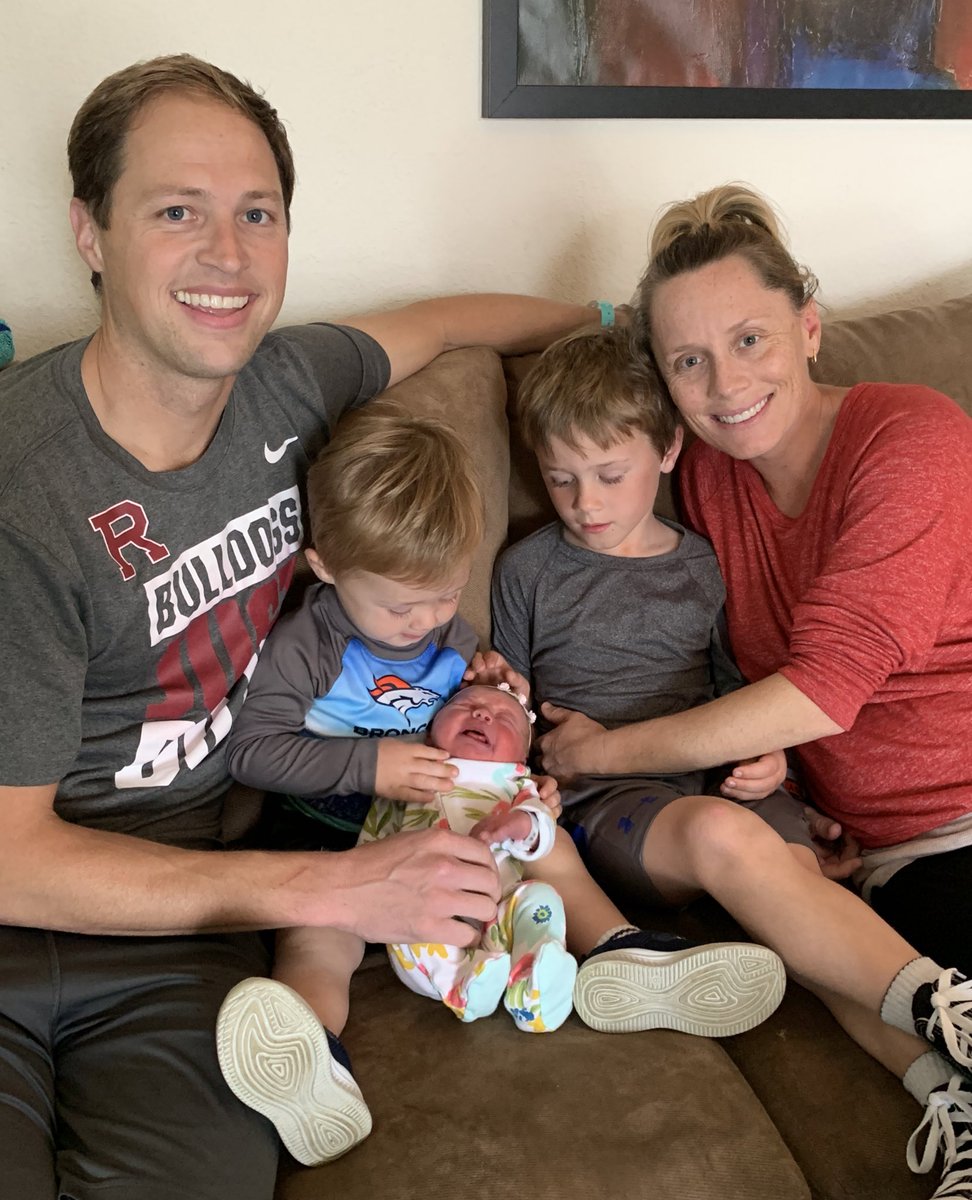 DrewMoser24's tweet photo. Very fortunate we get to grow our family with the addition of Remington Blue (she’ll go by Remi). Momma was outstanding, the boys are pumped, and I’m one proud &amp; smitten dad! https://t.co/unhWOrpKfF