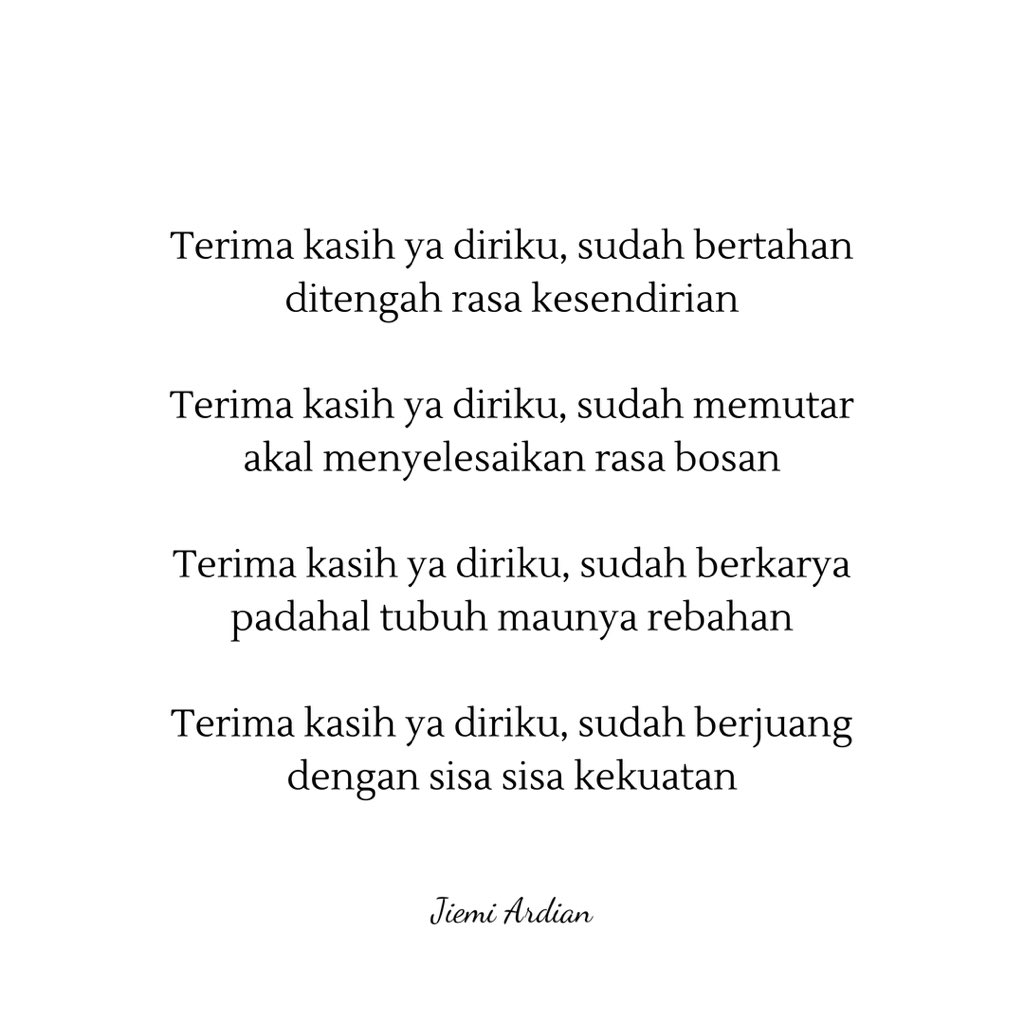Jiemi Ardian On Twitter Dimasa Sulit Seperti Ini Sebenarnya Dirimu Sudah Berjuang Dengan Hebat Lho Sudah Berjuang Sekuat Ini Juga Tanda Kerja Kerasmu Jadi Sudah Sewajarnya Kita Memberikan Ucapan Terima Kasih Kepada