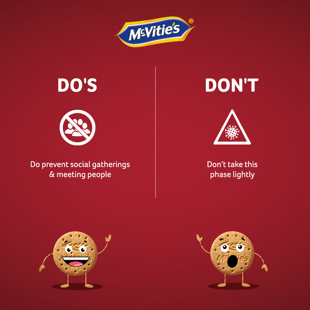 McVitiesIndia's tweet photo. Every step you take, matters tomorrow!
For each one of you, it's been a while but #TogetherWeCan
Here are some more reminders!
#StaySafe #StayHome #IndiaFightsCOVID https://t.co/XFtN3LYZVR