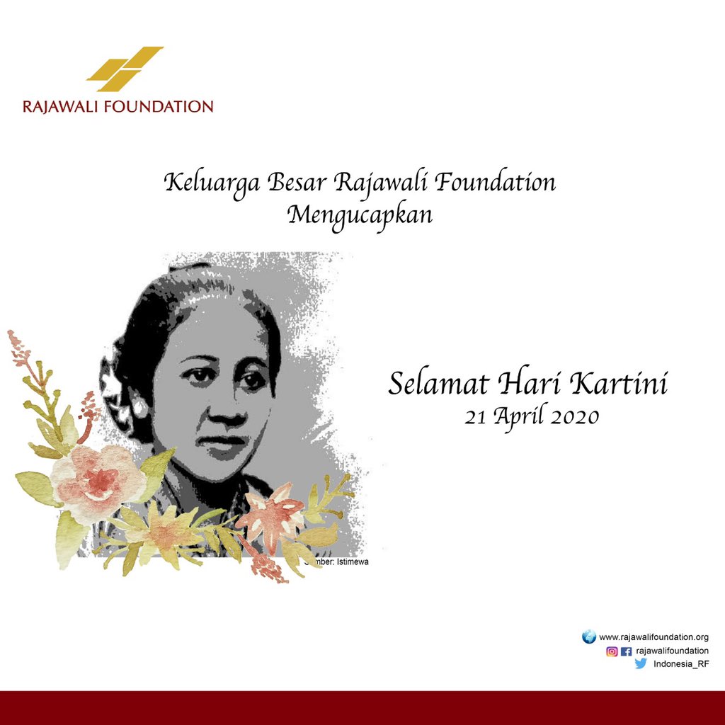 Indonesia_RF's tweet photo. Selamat Hari Kartini Perempuan Indonesia. 
#harikartini2020 
#semangatkartini 
#kartinilawancovid19 
#rajawalifoundation
#rajawalicorpora https://t.co/8DTp7GO7kL