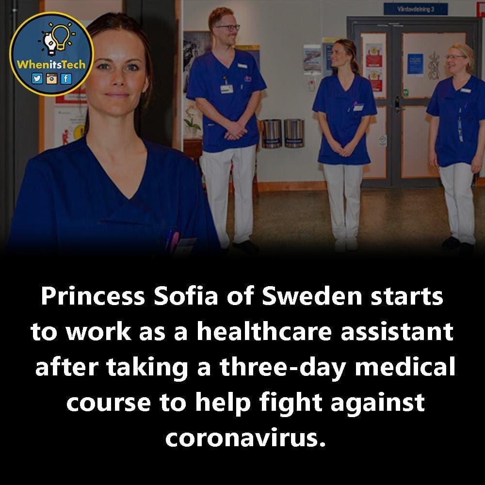 TechWhenits's tweet photo. Did you know?
.
.
.
#princess #Sofia #Sweden #healthcare #coronavirus https://t.co/XvGQCW4sk6