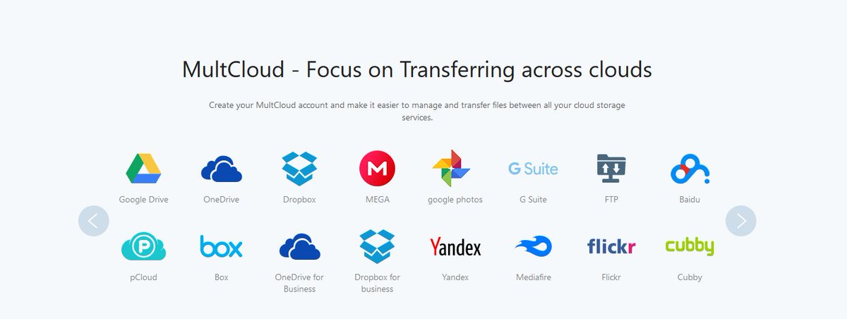 pR00ve_1T's tweet image. MultCloud - Focus on Transferring across clouds

Create your #MultCloud account and make it easier to manage and transfer files between all your #cloud storage services.

multcloud.com/sign.html