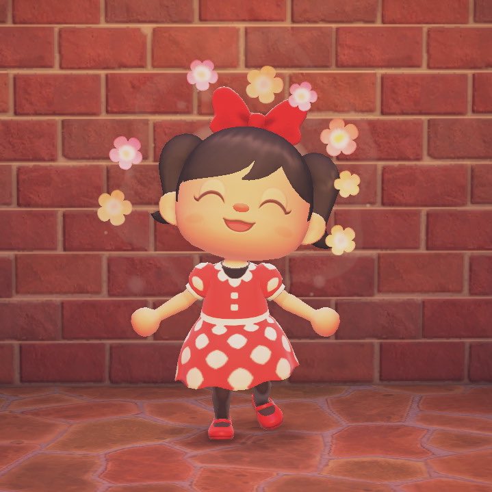 ミニーちゃん。 定番だね。 作者ID 5357-0559-1387 #どうぶつの森