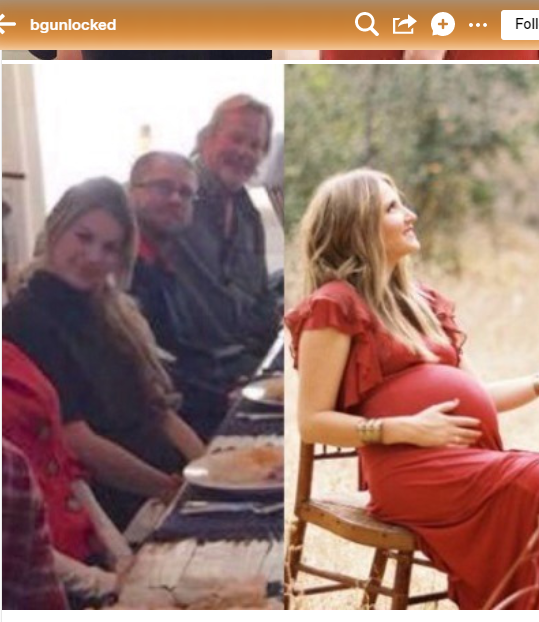 If she were really pregnant, she'd have looked like these other pregnant women when they sit. Obviously the photo posted on her ig supposedly of her, was another stolen photo. There's no way she could hide a belly that big when she sat down.