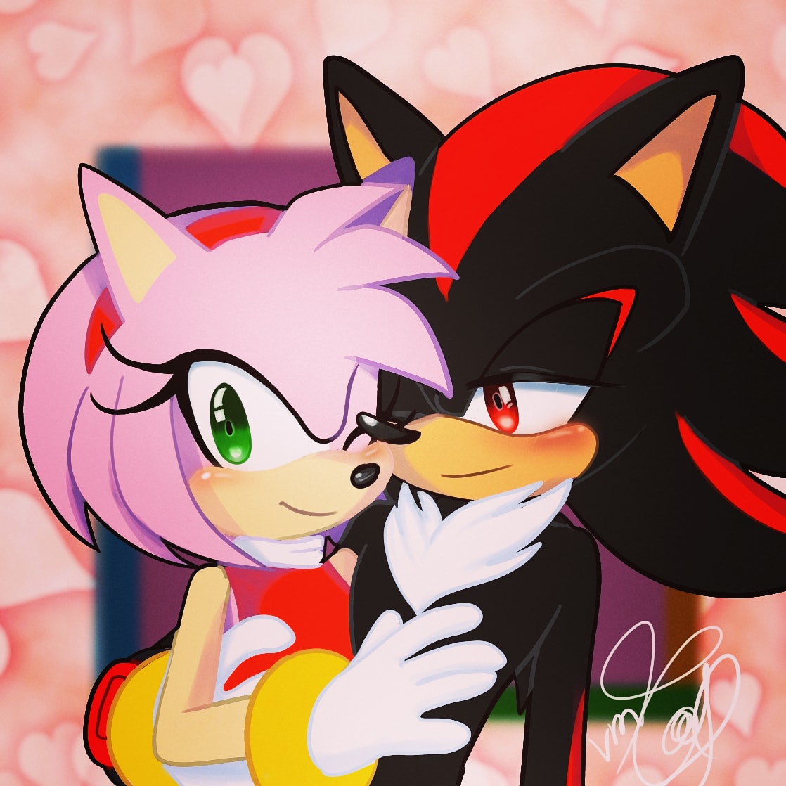 MsartV's tweet photo. Request for @maimjzr99  Shadamy 
I hope you like It dear 💕💕💕
#shadamy #shadowthehedgehog 
#amyrose https://t.co/b0ltuyScHh