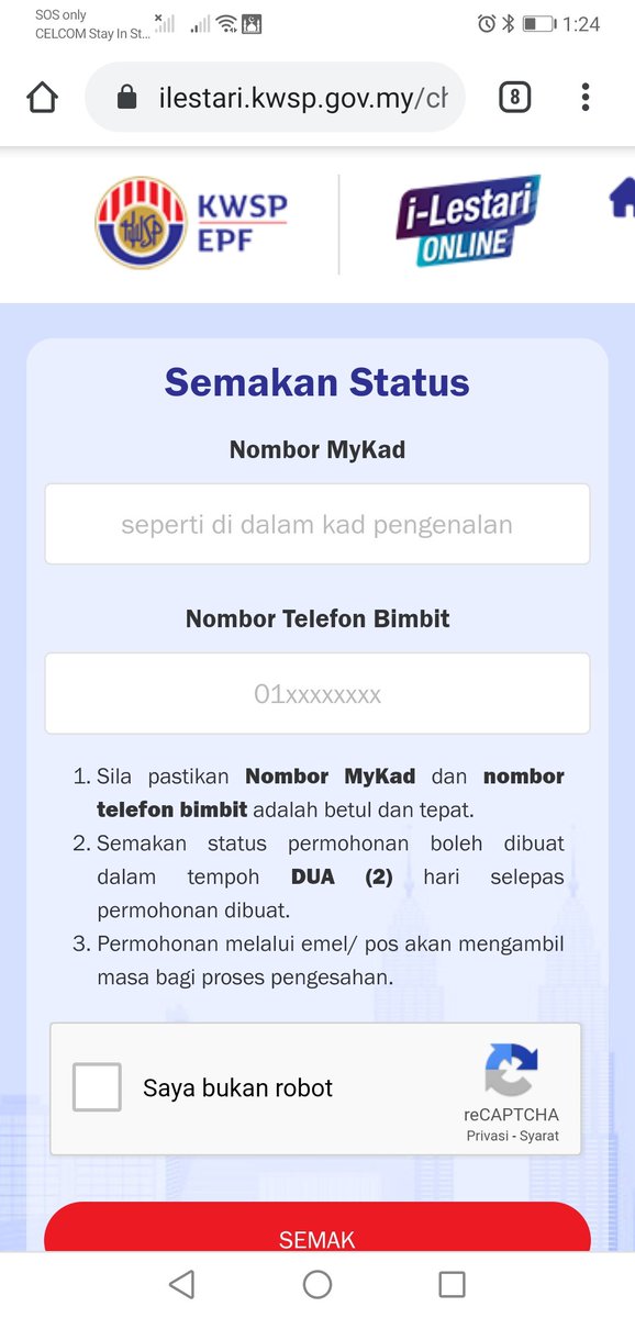 Semak secara online penyata akaun kwsp i Semakan KWSP