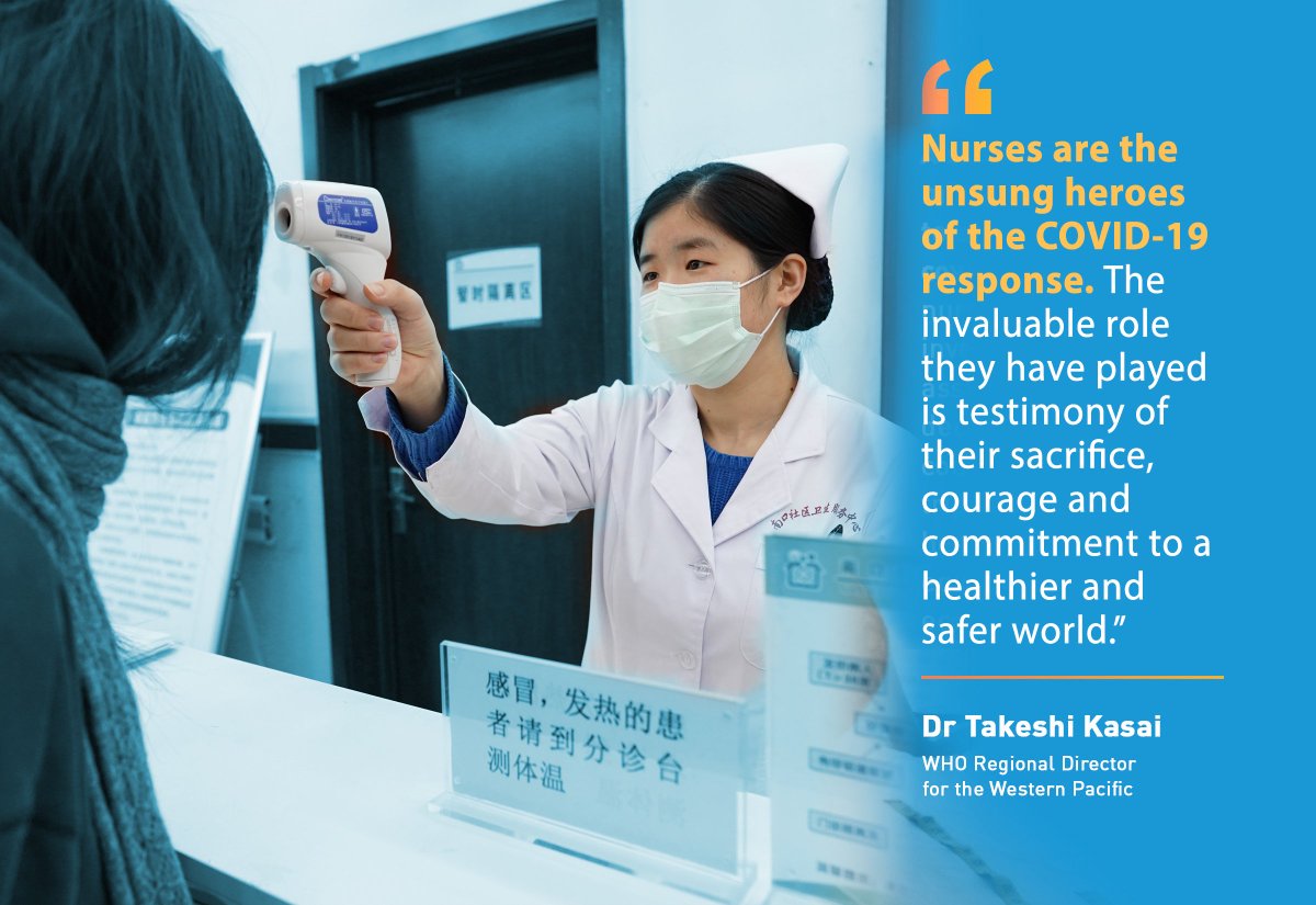 WHOWPRO's tweet photo. Support nurses and other healthcare workers on the frontlines of #COVIDー19  response by following your local public health advice. 

#SupportNursesAndMidwives https://t.co/a4RmL8RzrR