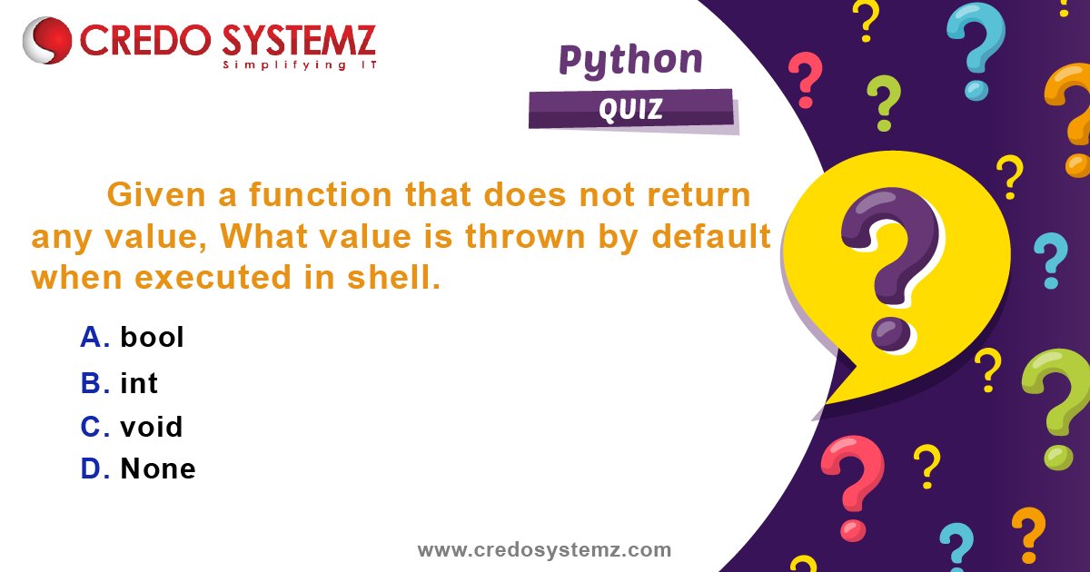 credosystemz's tweet image. #PythonQuiz #PythonFAQs #CredoSystemz