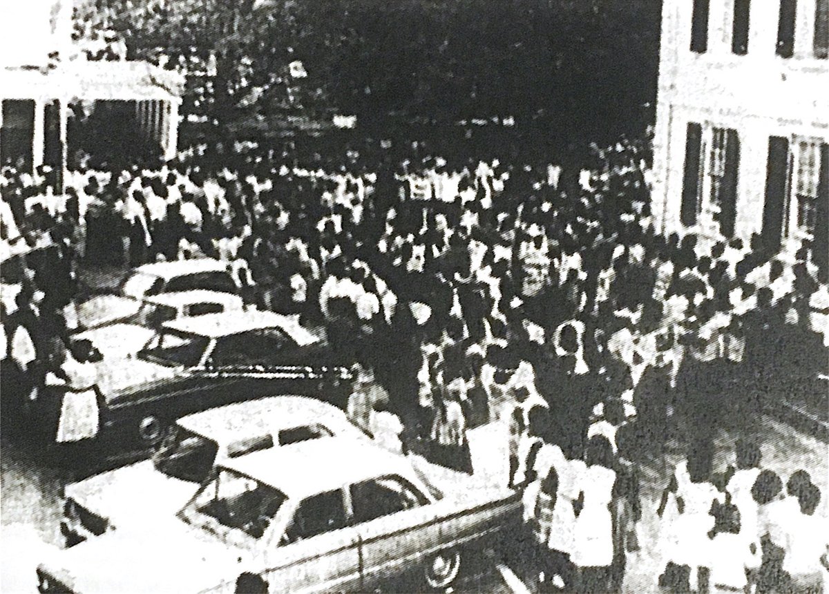 On April 27, 1965 people came from ALL corners of the island. They did not disappoint, they were ready to protest and show the UBP that they would not be pushed around.