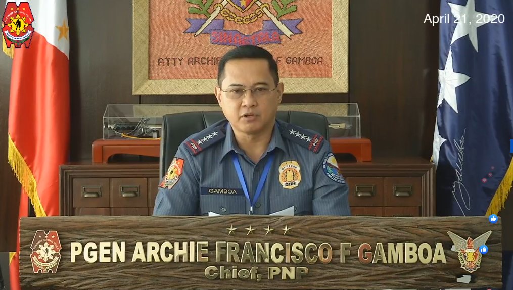 THREAD: Philippine National Police Chief PGen Archie Gamboa holds a media briefing | LIVE  http://bit.ly/2VmxEnv 