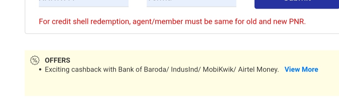 deeroystacy's tweet photo. @IndiGo6E 
For credit shell redemption, agent/member must be same for old and new PNR.

Problem aa raha hain https://t.co/6Se36MLzWY