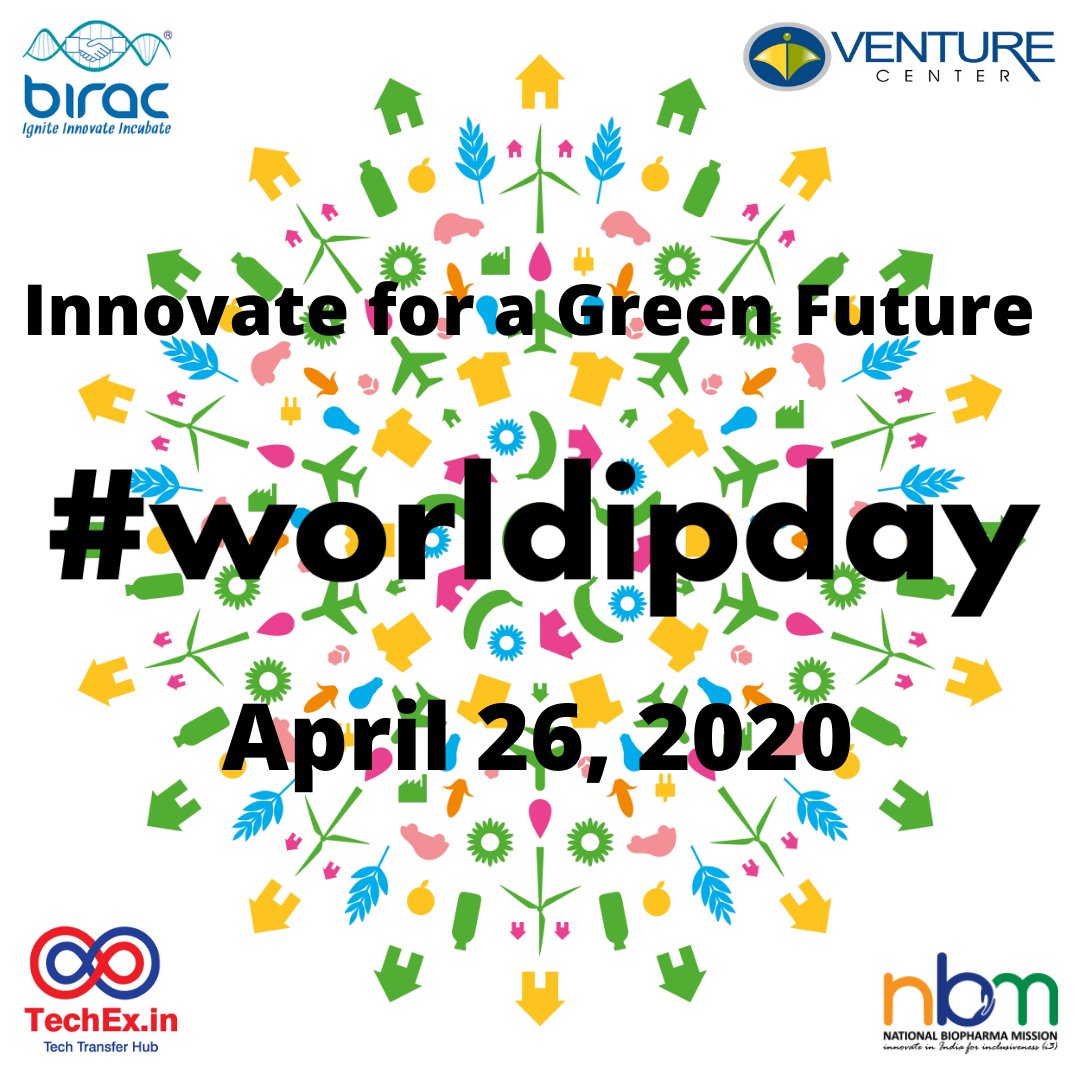 TechEx_In's tweet photo. We will be celebrating the World IP Day 2020 on 26th April 2020. Join some of the very enthusiastic startups who are doing their bit to innovate for green future. 
Join us in the online session on 26th April 2020 at 10:00 AM
https://t.co/H0Fjn3PF3S
@BIRAC_2012 @venture_center https://t.co/suS5wGTojk