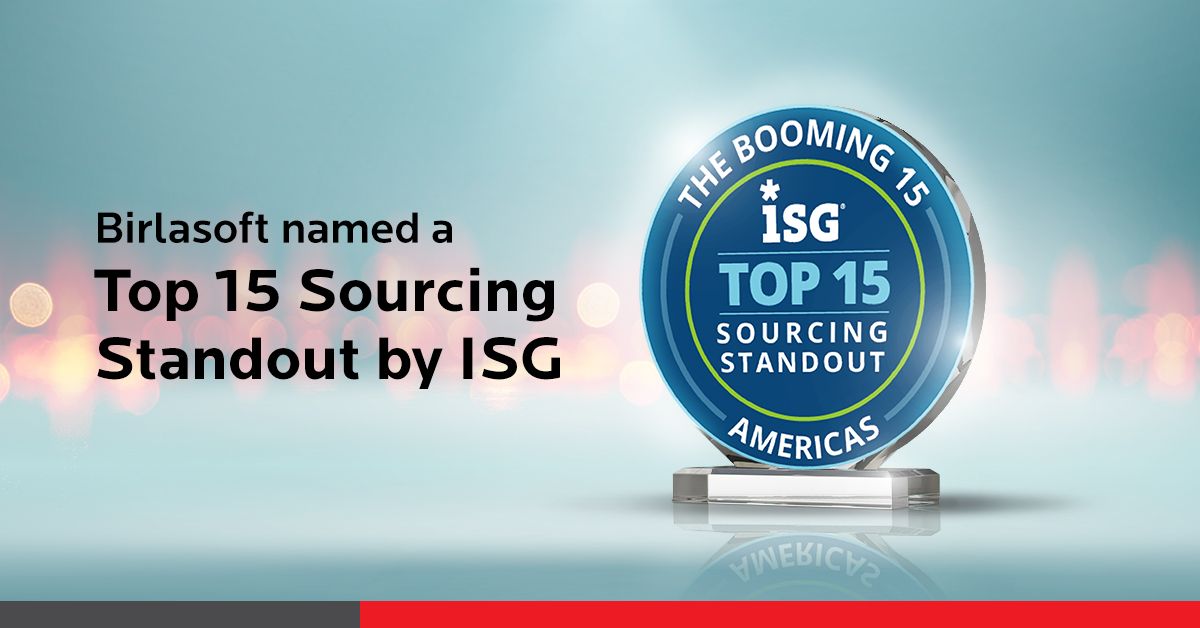 birlasoft's tweet image. #AnalystRecognition | #PressRelease | Birlasoft named a Top 15 Sourcing Standout by Information Services Group (ISG). Read more in the link. buff.ly/2xKOLGF 
#Booming15 #Americas #ISGIndex™ #transformationpartner #EnterprisetothePowerofDigital™ @ISG_News @ISG_Insights