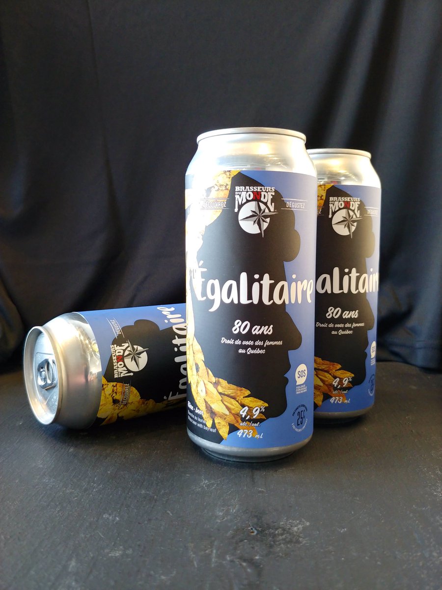 Brasseurs du Monde lance « l’Égalitaire » afin d’amasser des fonds pour l’organisme S.O.S. violence conjugale
S.O.S. violence conjugale
1 800 363-9010
sosviolenceconjugale.ca

#ViolenceConjugale
#CestPasViolent
#BuvonsMicro 
#AchatLocal
#AchetonsLocal 
#Aidons