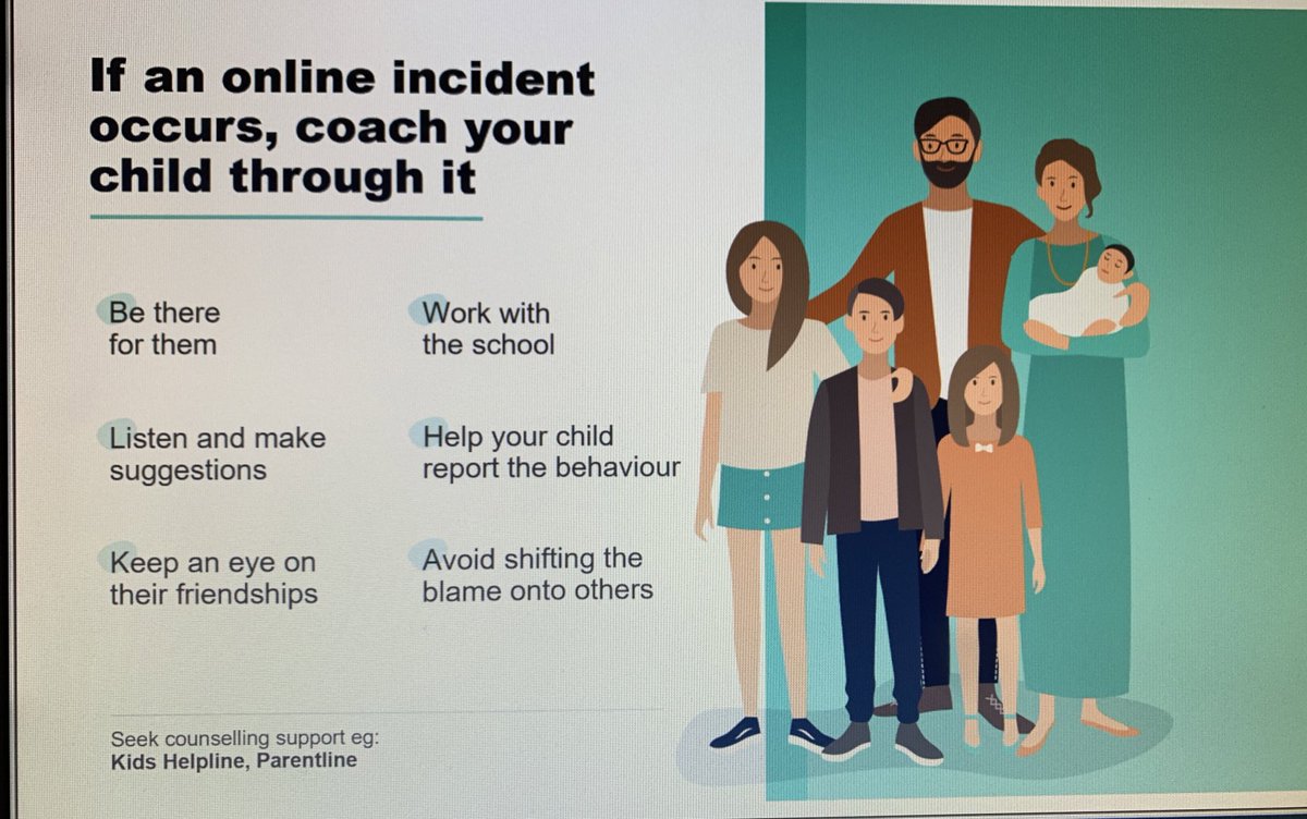 Help your kids build positive ways to interact online: be interested & engaged - play together online, listen & be a supportive coach, help them report & deal with negative stuff if it happens  #OnlineSafety