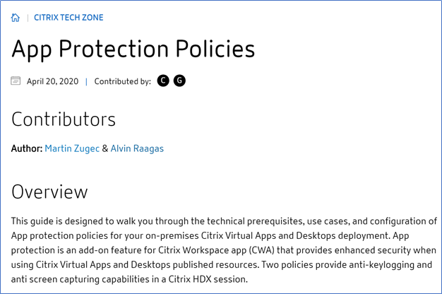 Woohoo!  I've been in the industry for 20+ years & have never had anything public-facing, published.  I can officially cross that off my bucket list! #CitrixTechZone 

docs.citrix.com/en-us/tech-zon…