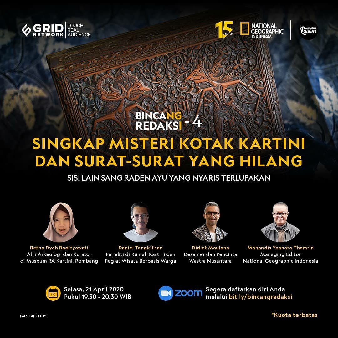 Rumah Kartini (@rumahkartini) on Twitter photo Yuwk , malam ini kumpul disini untuk mengenal karya Mbah Kartini bersama <a href="/NGIndonesia/">Nat Geo Indonesia</a> Yuwk , malam ini kumpul disini untuk mengenal karya Mbah Kartini bersama <a href="/NGIndonesia/">Nat Geo Indonesia</a>