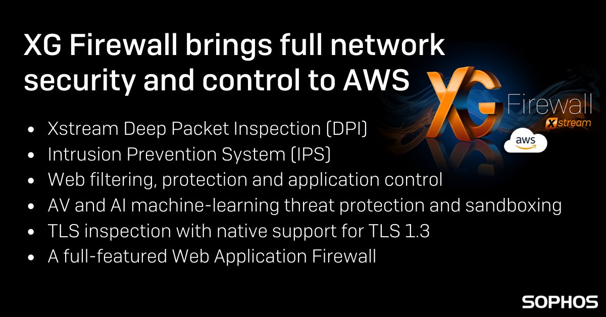Sophos xg firewall aws vpn Sophos xg firewall aws vpn