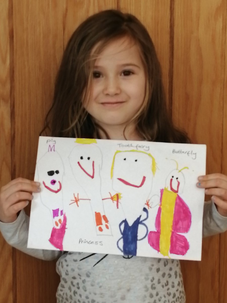 ClareEd74377224's tweet photo. @ReceptionBPS lily drew around spoons and made her own characters 😍a pig a princess a tooth fairy holding a tooth and a butterfly well done lily 👏 https://t.co/NgYJz0idaI