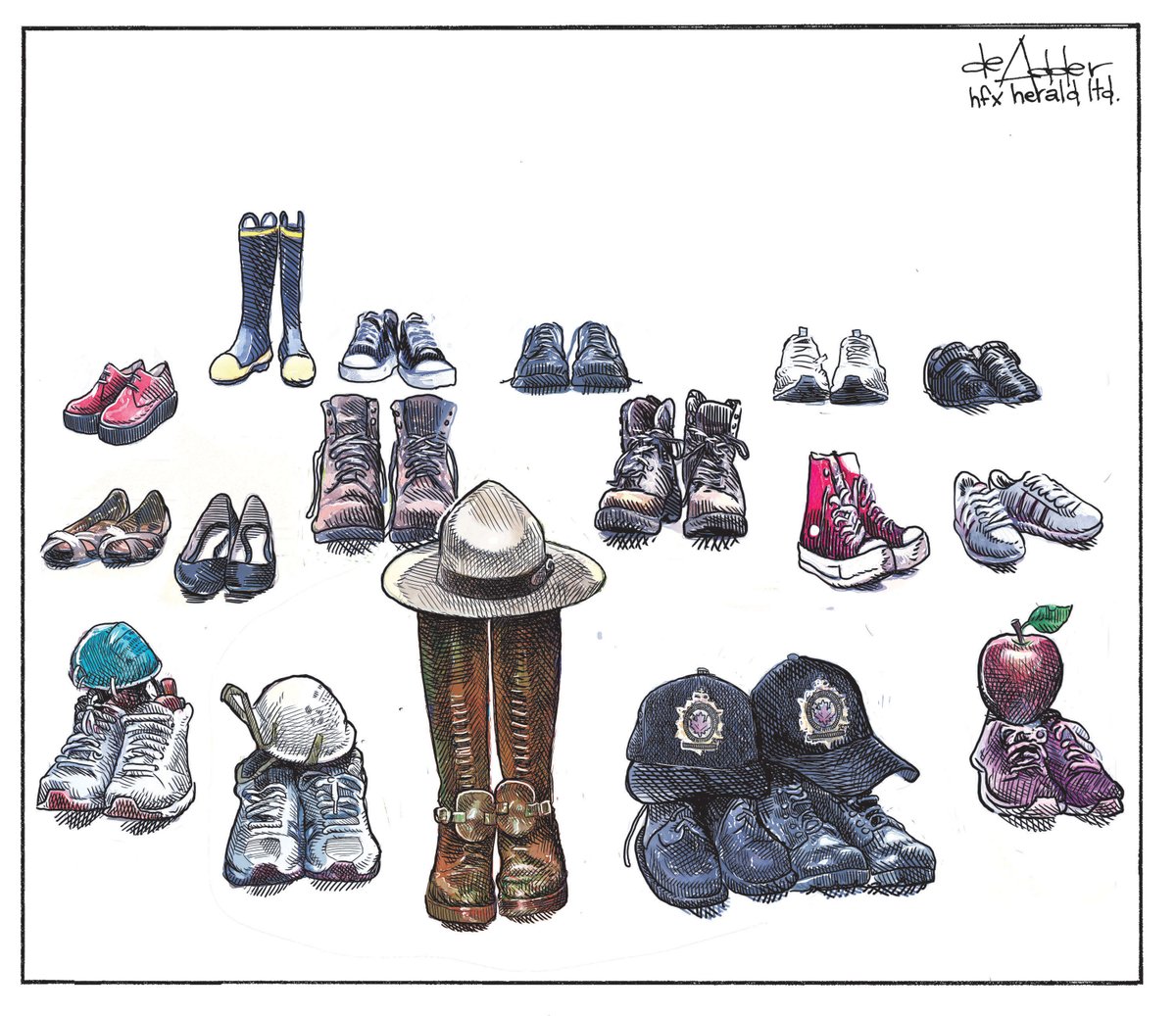 Cartoon for <a href="/chronicleherald/">The Chronicle Herald</a> #NSStrong #NS #nsshooting