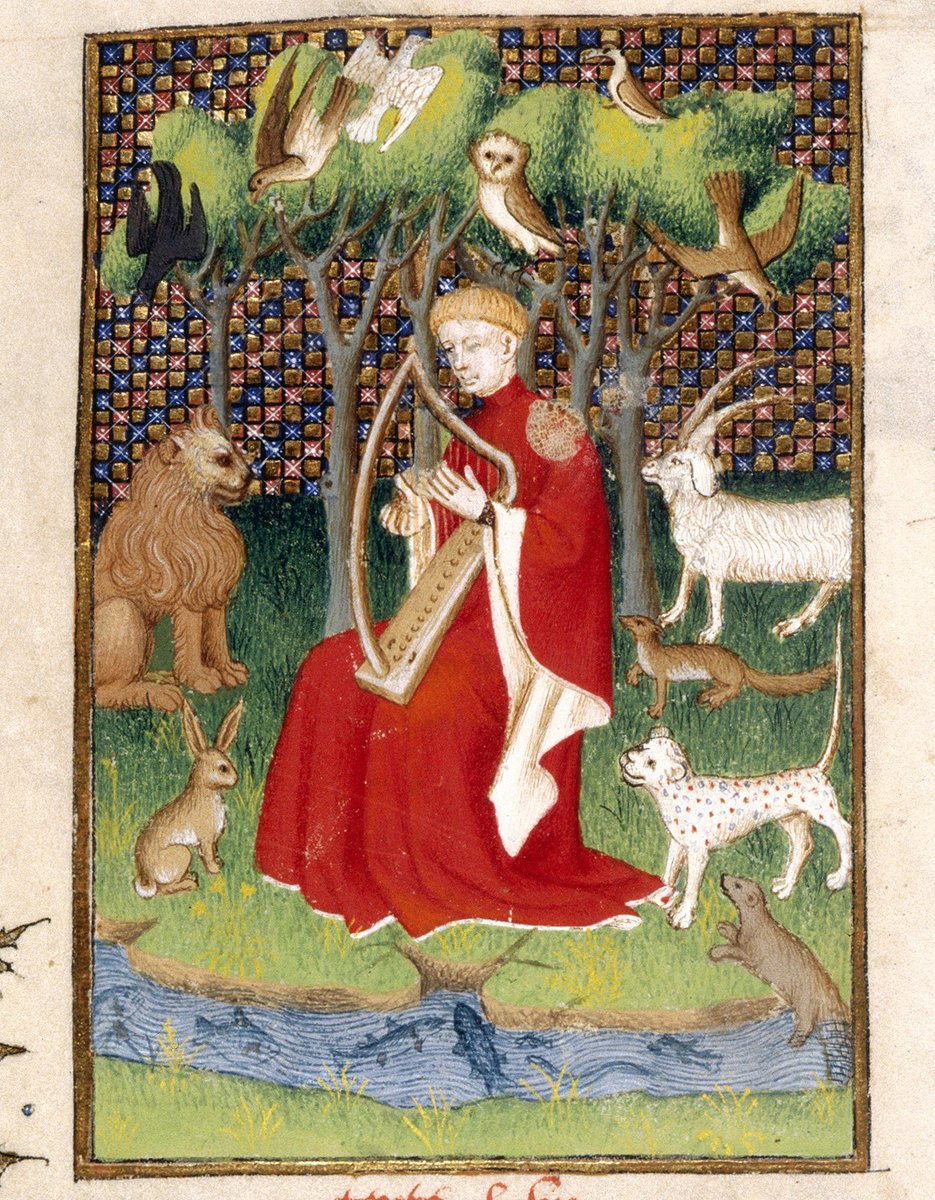 Orpheus charming the animalsChristine de Pisan, L'Épître Othéa, Paris c. 1410-1414Lion RidersApocalypse, England 13th century