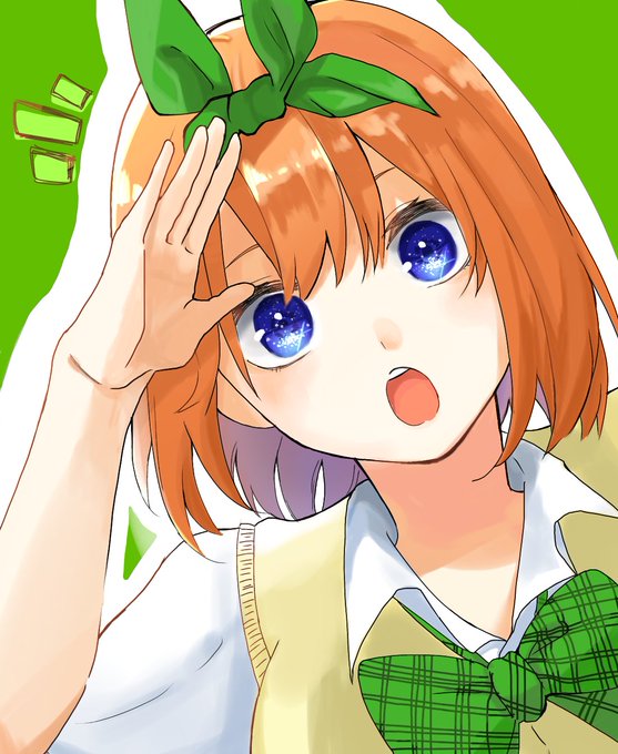 えびせん@低浮上さんがTwitterに投稿した中野四葉(五等分の花嫁)のイラスト。