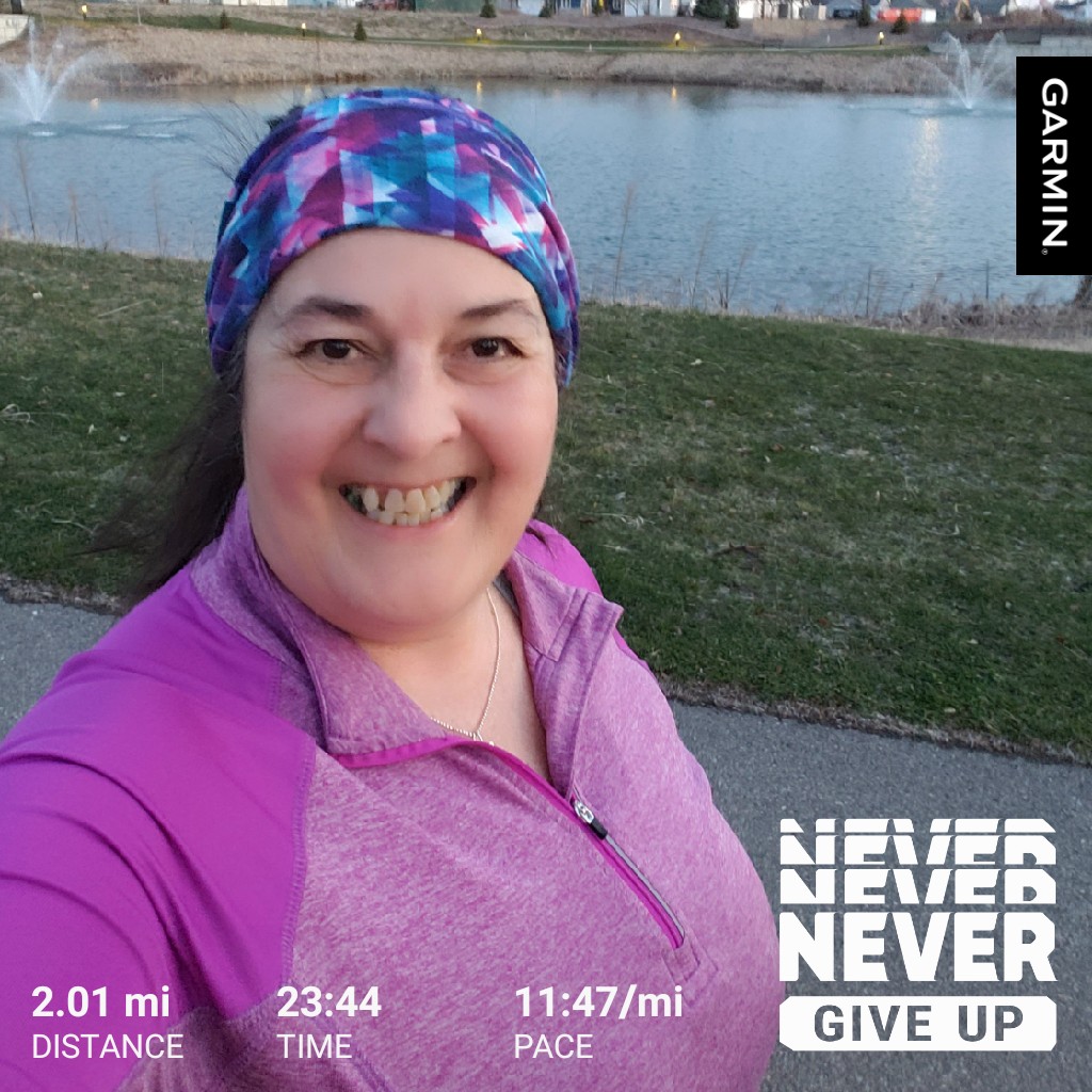 runnergirl1612's tweet photo. Been slacking & not getting my early morning runs in. I need to stop making excuses, stop saying tomorrow. Time to turn things around. Pushed it a bit this morning & I'm feeling great! Have a terrific Tuesday my friends π #NeverGiveUp #KeepMovingForward #WisconsinRunnerGirl https://t.co/MPJp0vWPwj