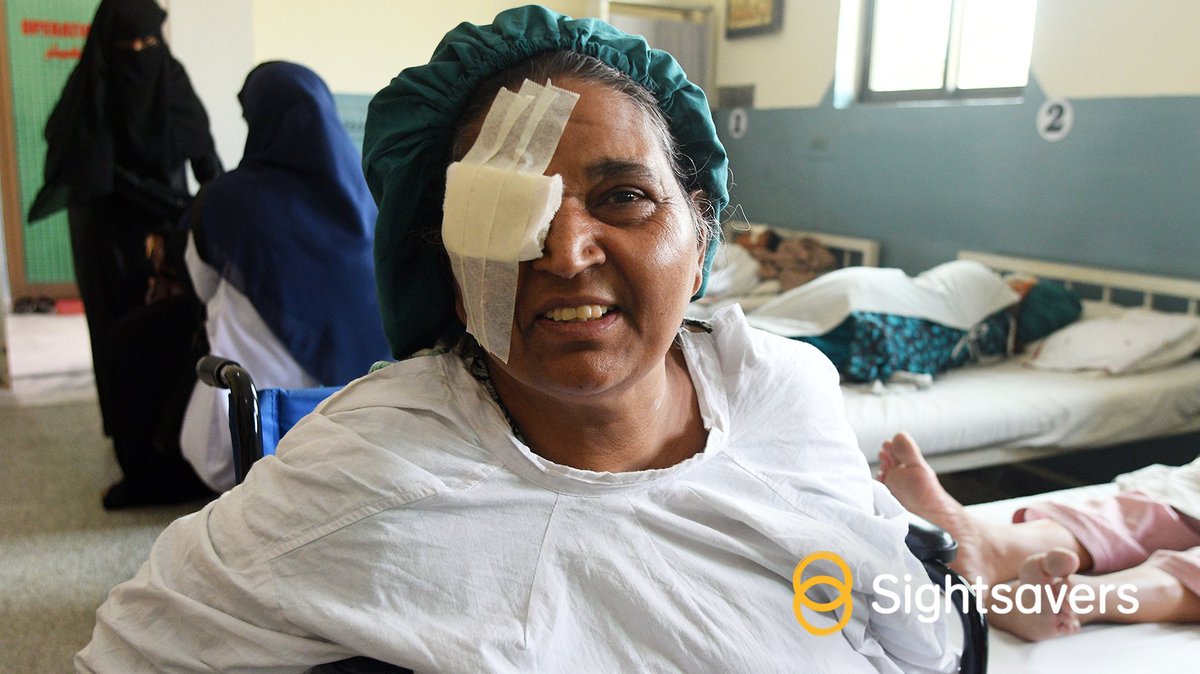 Sightsavers's tweet photo. Naheed was one of the final cataract patients to receive surgery as a result of our #MillionMiracles campaign, which raised funds to support a million cataract operations in the countries where we work. https://t.co/YUQsPBjYM1 https://t.co/3fTVh7AgOu