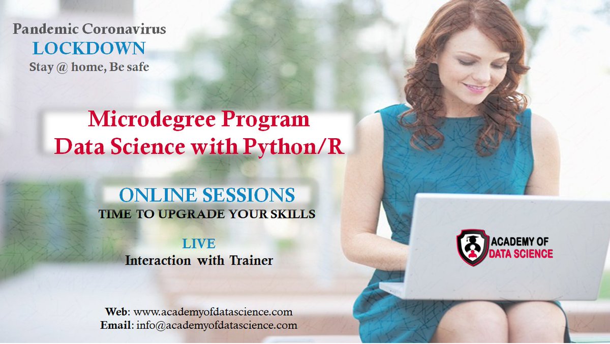 lrn2lead's tweet photo. Convert threat of #coronavirus into an opportunity to brighten up your future.
Amid #COVID19 , here is an options to upgrade &amp; improve your skills &amp; prepare yourself for a better future. Join our #onlinelearning sessions for #Datascience #python #BigData https://t.co/6GLlJ1feFs